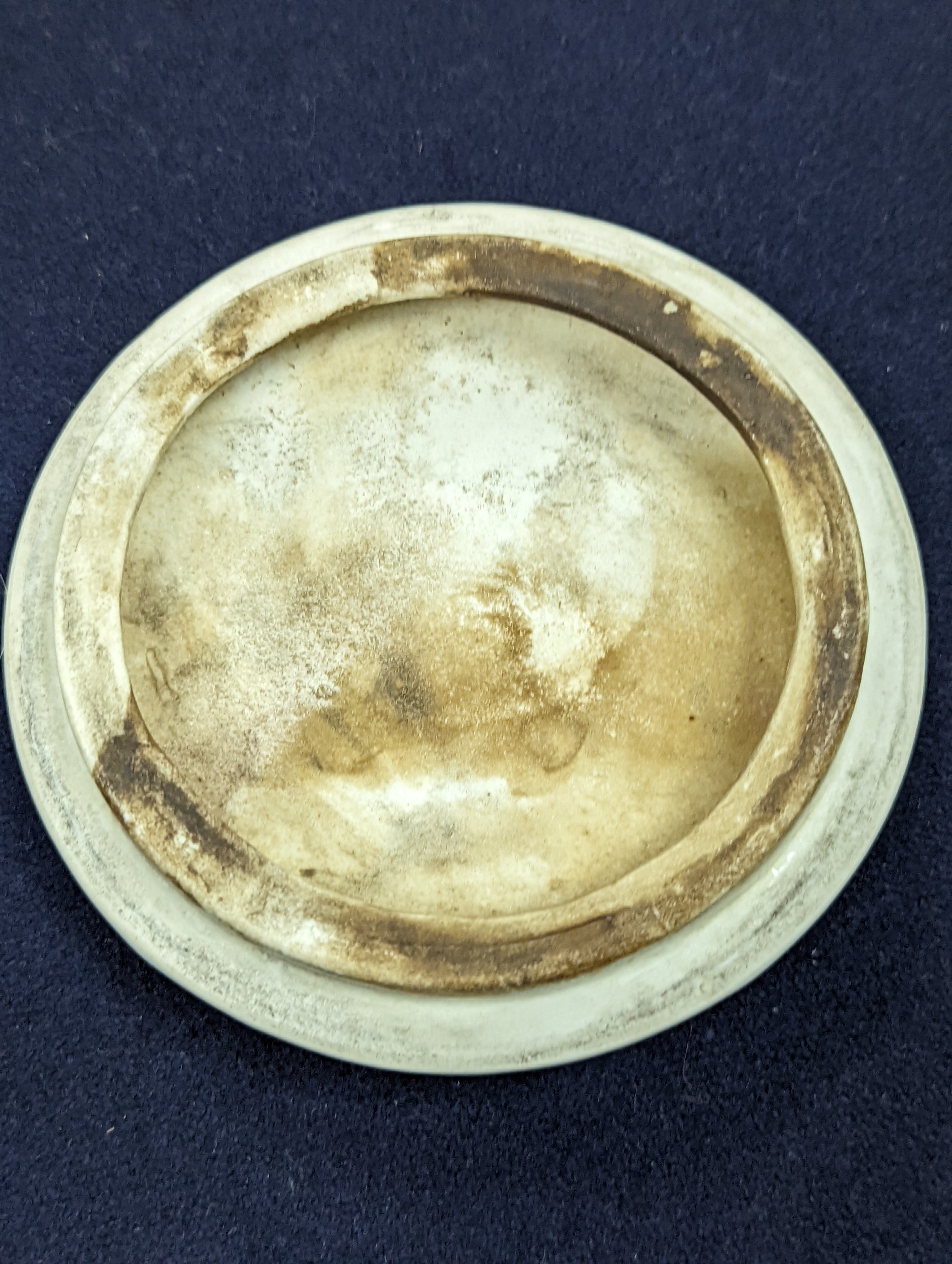 A Chinese underglaze blue and copper red jar and cover, Xuande six character mark but later 12cm